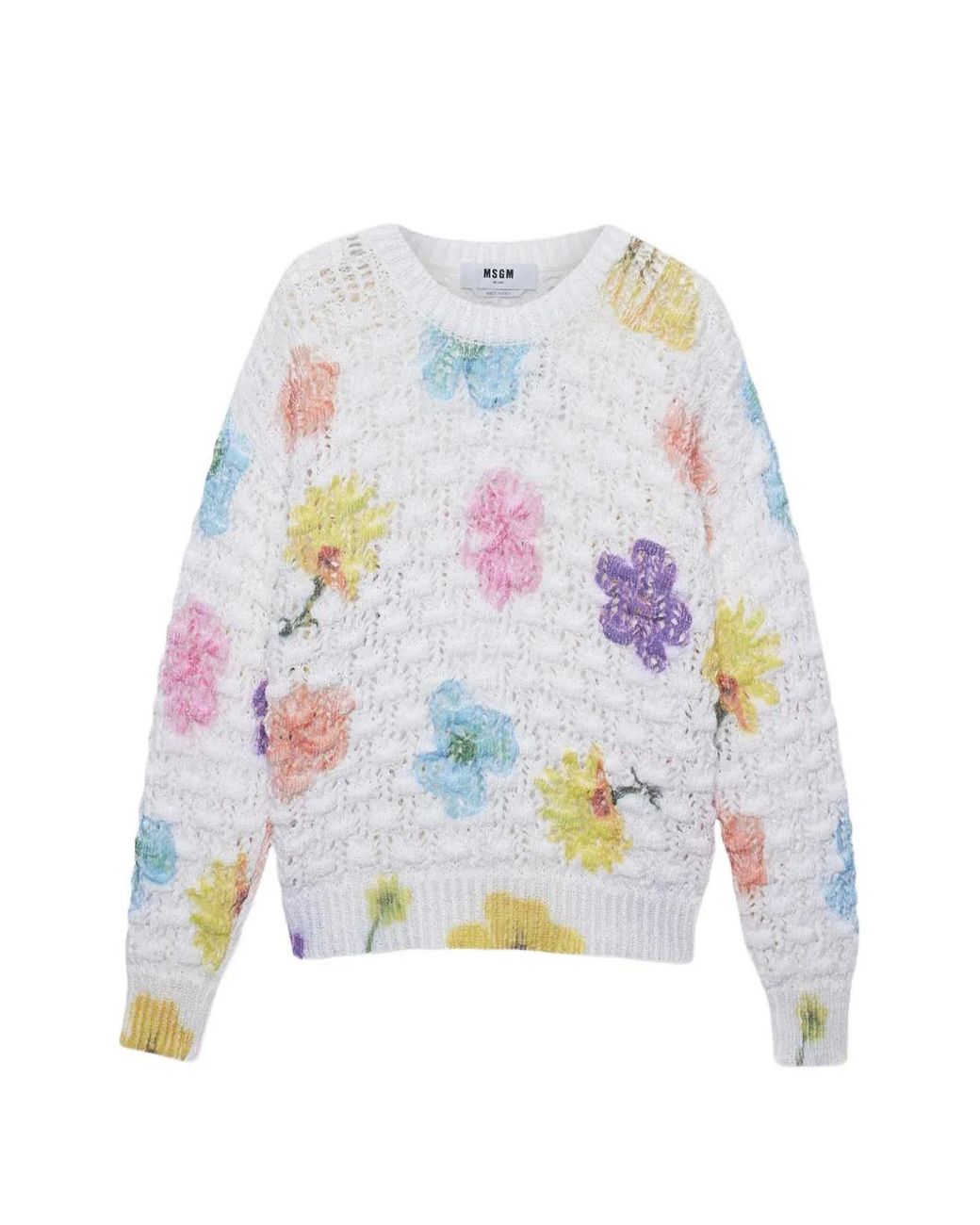 Pull À Fleurs MSGM en coloris White
