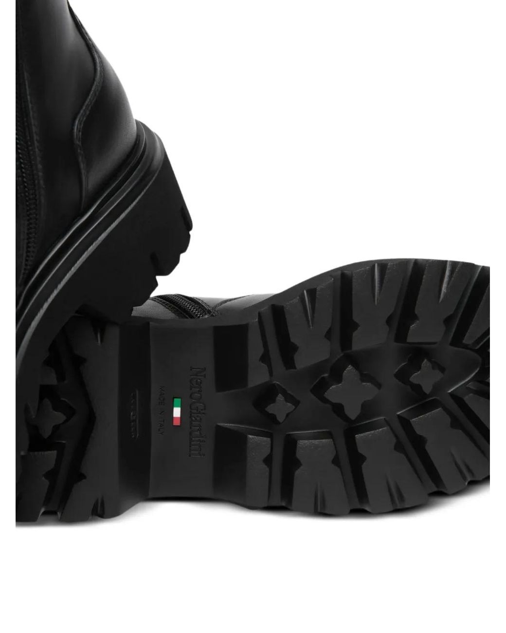 Nero Giardini Black Bottines Chelsea À Semelle Épaisse