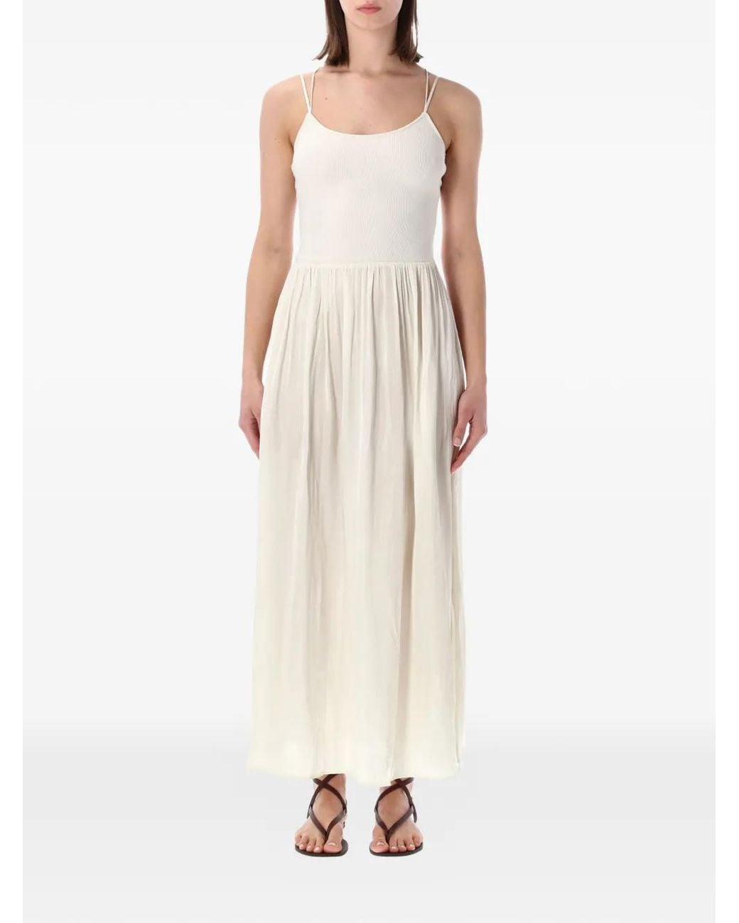 Sessun White Sweet Mambo Lace-Up Dress