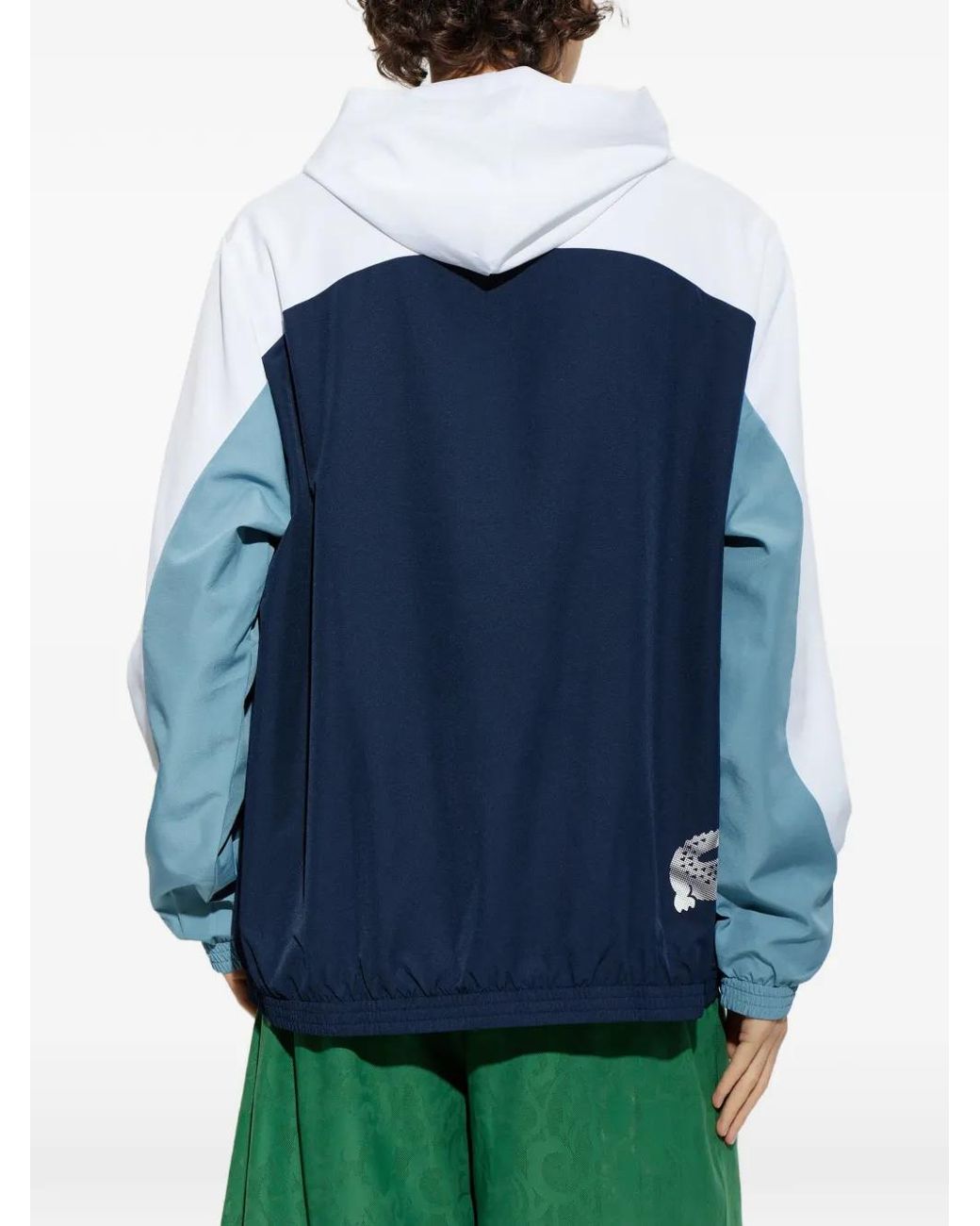 Lacoste Blue Light Jacket With Hood for men
