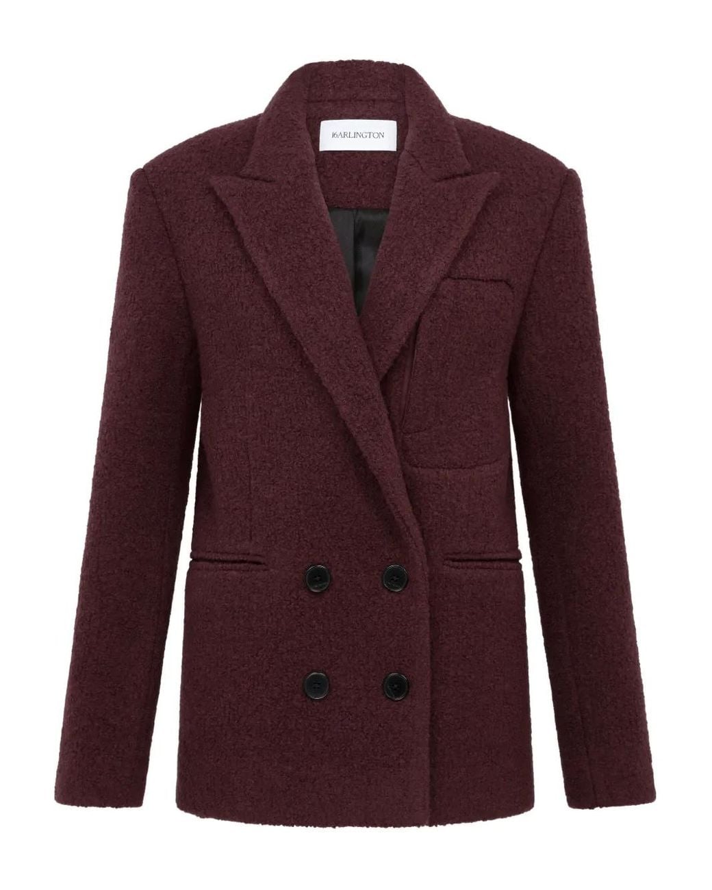 16Arlington Purple Vale Double-Breasted Blazer