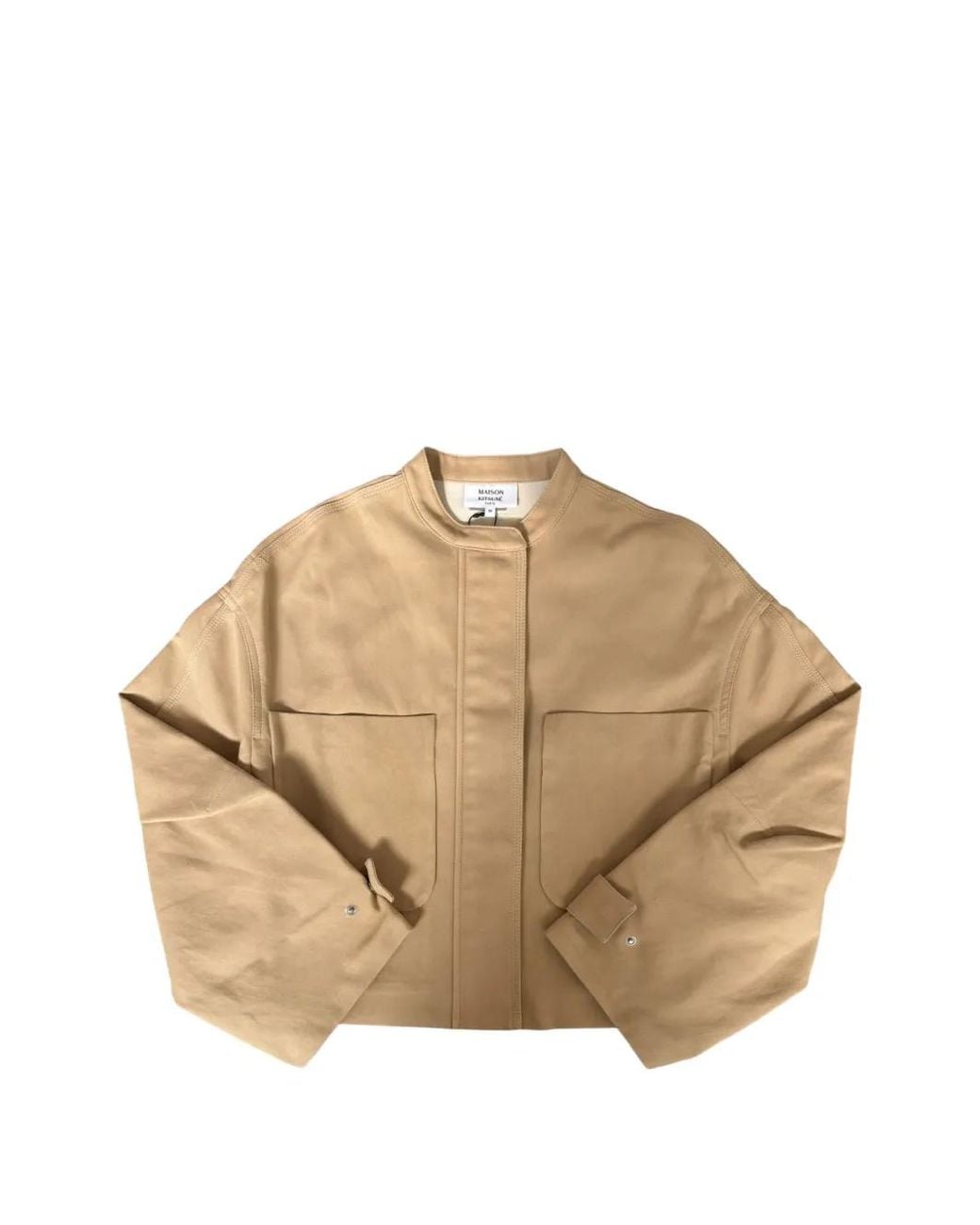 Maison Kitsuné Natural Pocket-Details Cotton Jacket