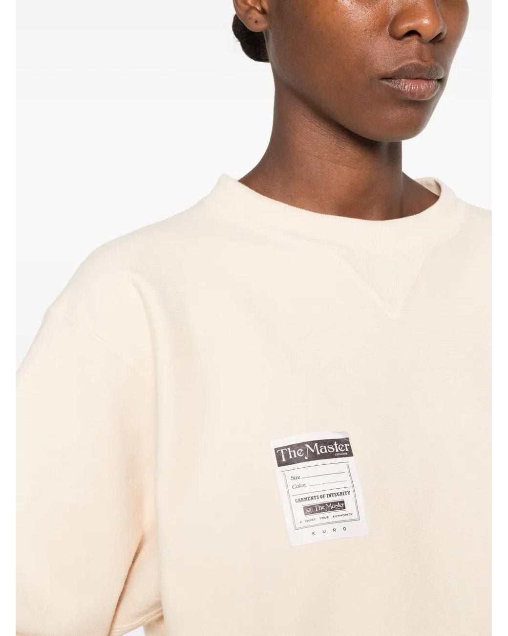 Kuro Natural Logo-Patch Sweater