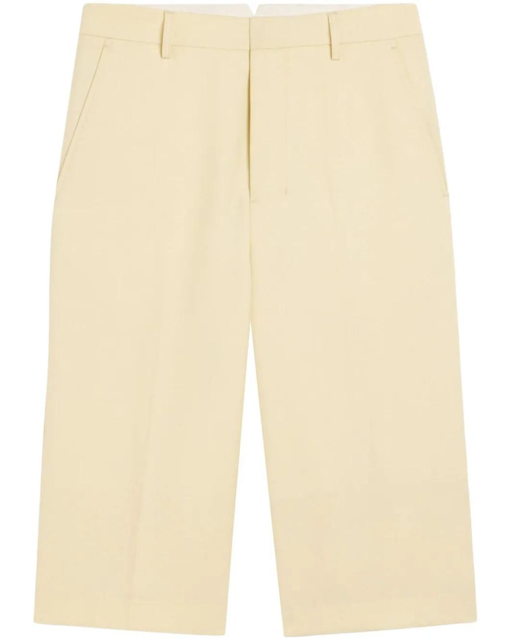 AMI Natural Wool Bermuda Shorts for men