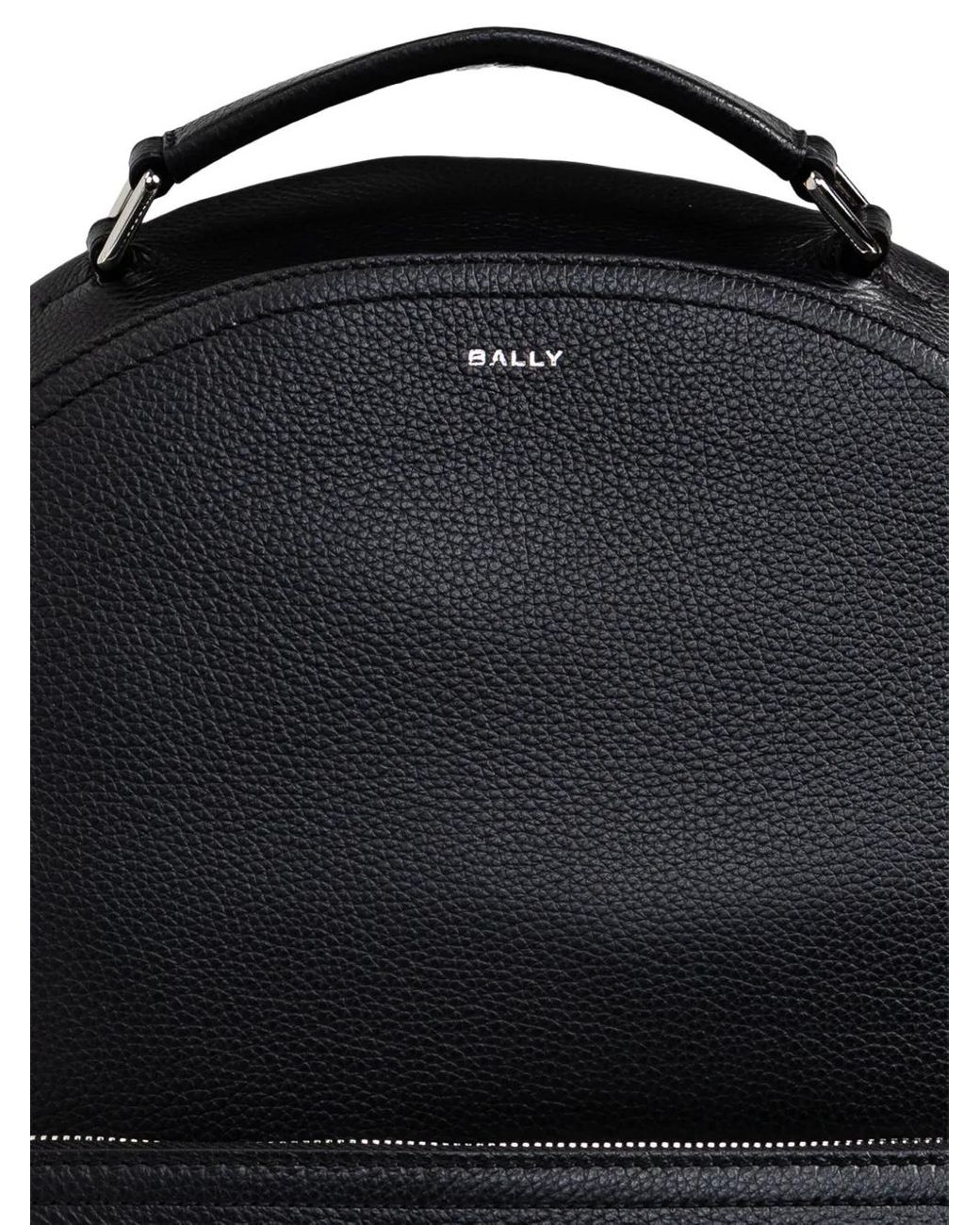 Bally Black Capitol Zip Backpack for men