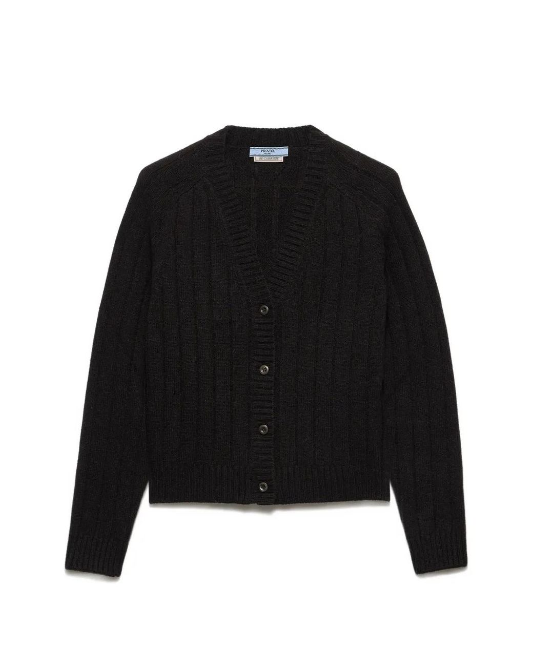 Prada Black Re-Cashmere Cardigan