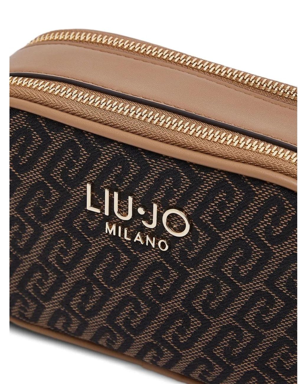 Liu Jo Black Small Monogram Crossbody Bag