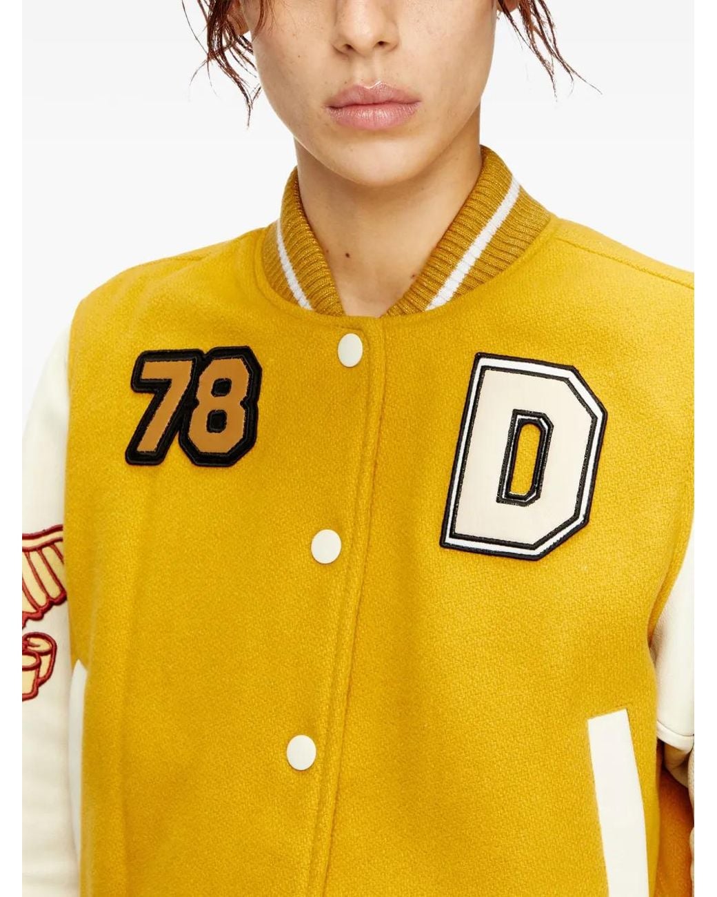 DIESEL Yellow L-Real-Cp Phoenix-Embroidered Jacket