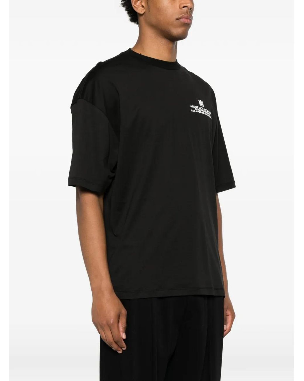 Amiri Black T-Shirt With Logo for men