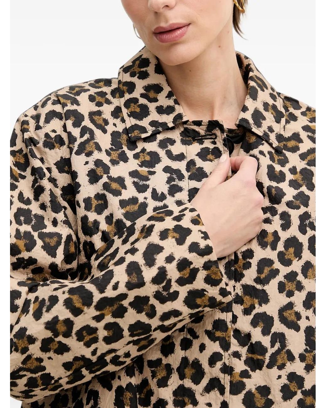 Sisley Natural Leopard-Print Jacket