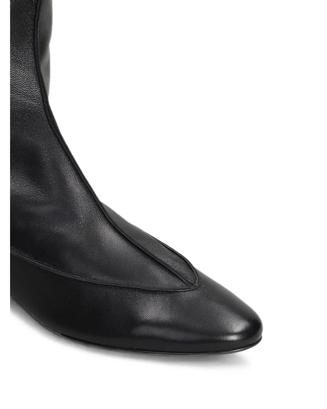 Magda Butrym Black Pointed-Toe Ankle Boots
