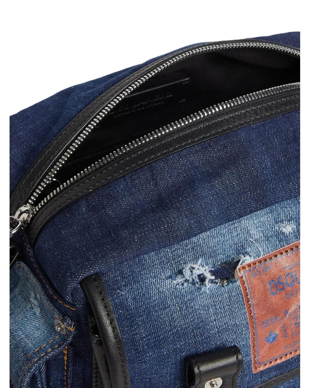 DSquared² Blue Five Pocket Messenger Bag for men