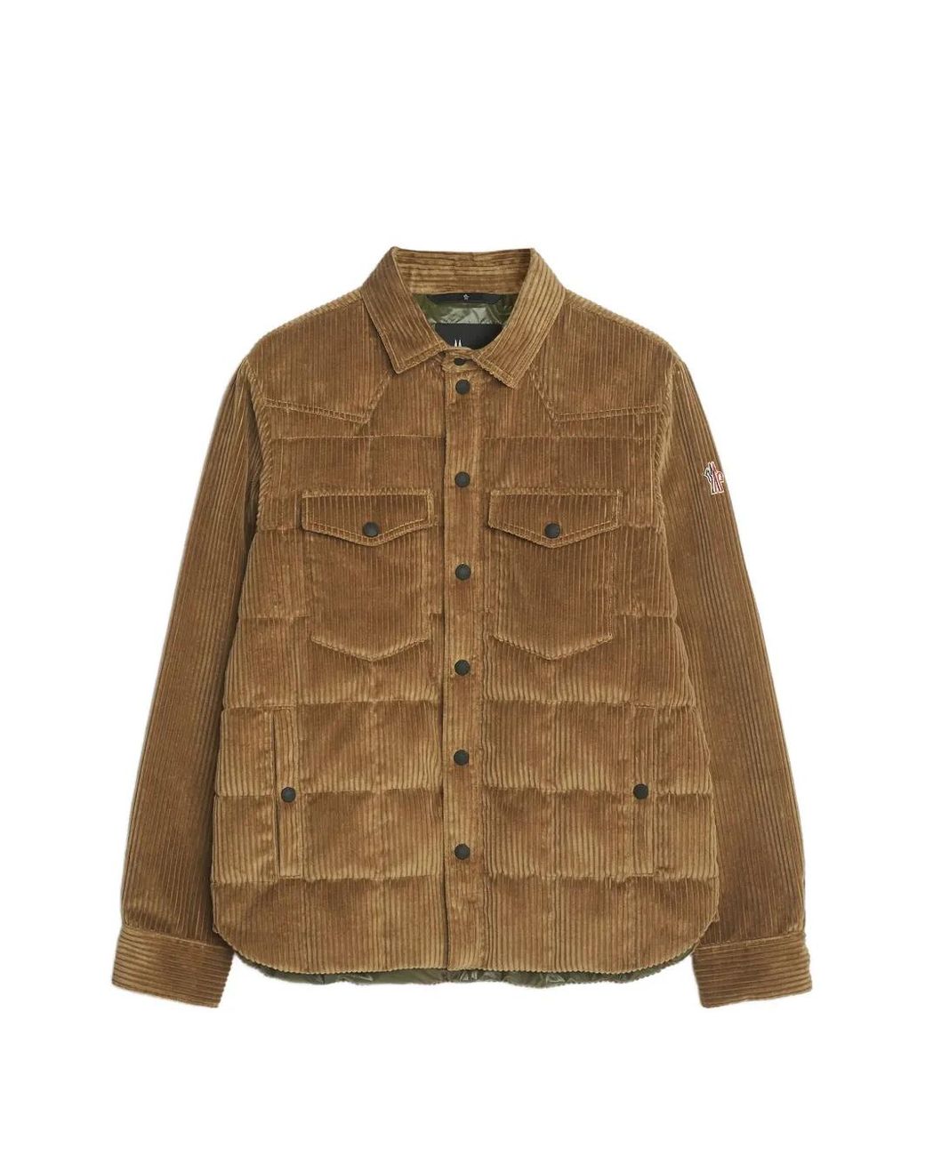 Moncler Brown Gelt Padded Corduroy Jacket