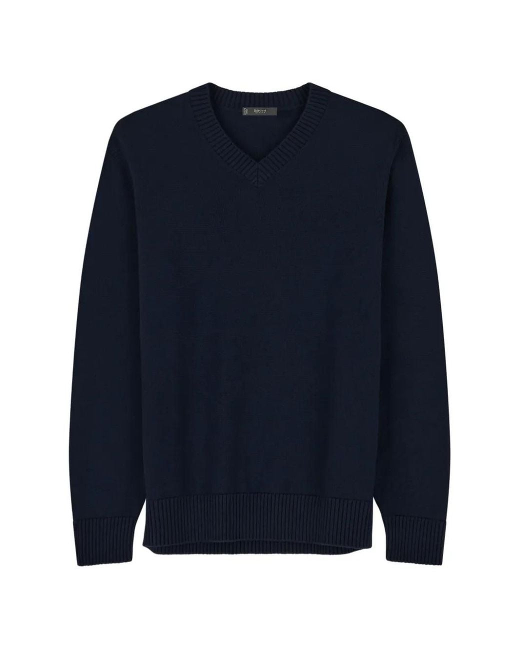 Boggi Blue V-Neck Jumper for men