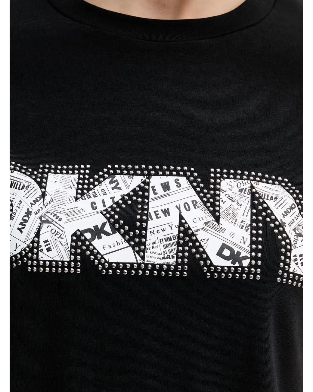 DKNY Black Graphic-Print T-Shirt
