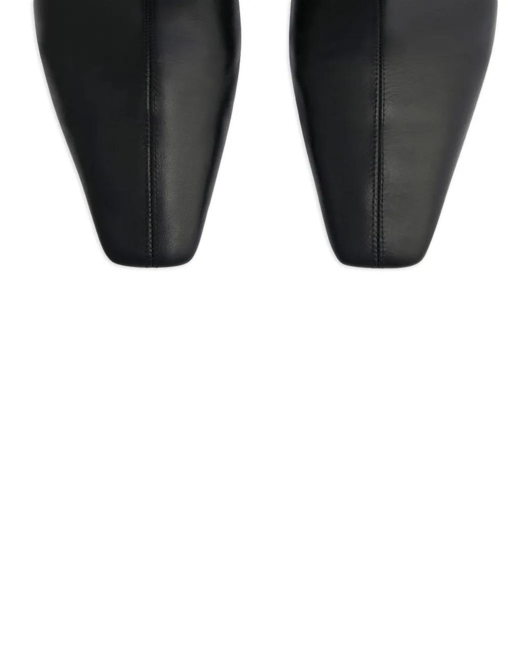 Courreges Black Melting Wedged Leather Boots