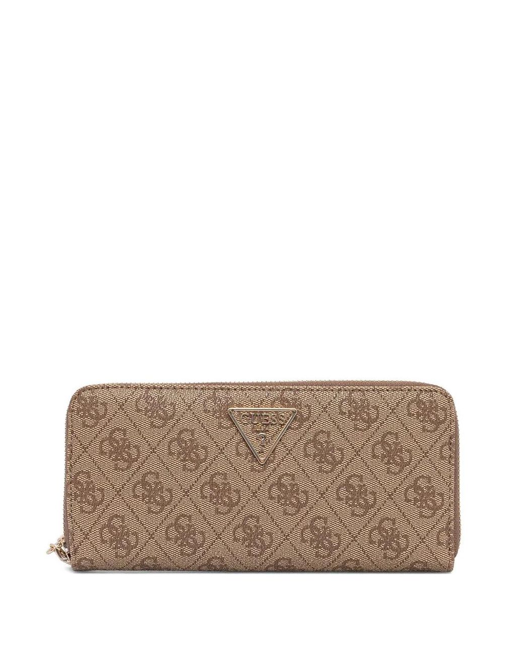 Guess Brown Laurel Portemonnaie Mit Monogramm