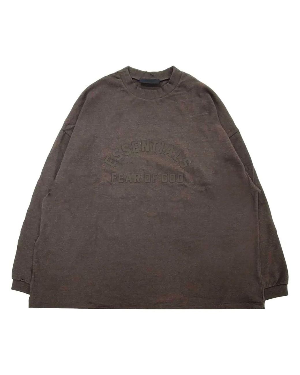 Fear Of God Brown Logo-Print Cotton T-Shirt for men