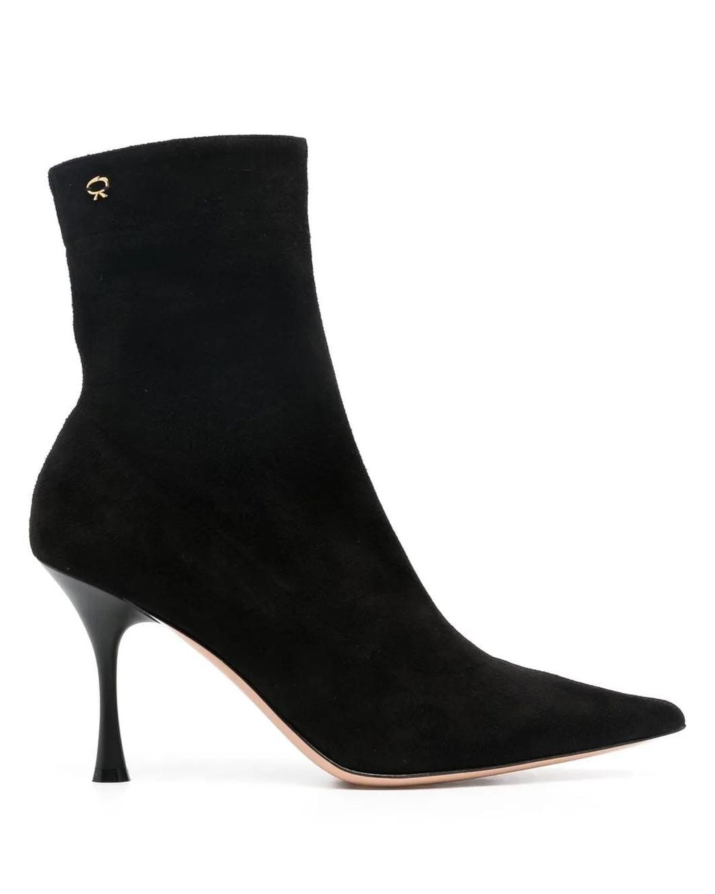 Gianvito Rossi Black Dunn 85Mm Suede Boots