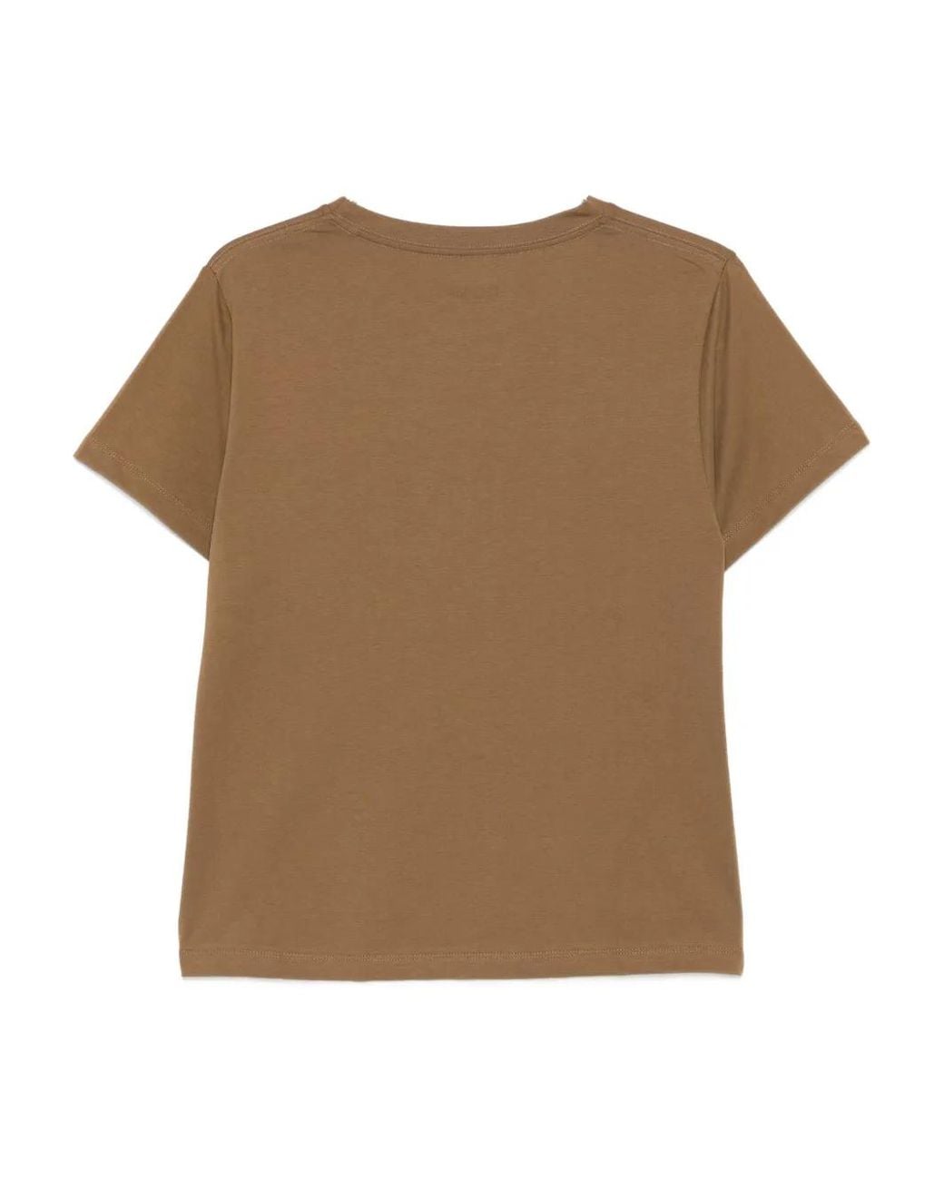 Ba&sh Brown Logo-Print T-Shirt