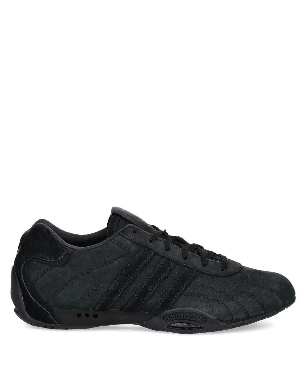 adidas Adiracer Lo Suede Three-Stripe Sneakers in Black | Lyst adidas Adiracer Lo Suede Three-Stripe Sneakers in Black | Lyst