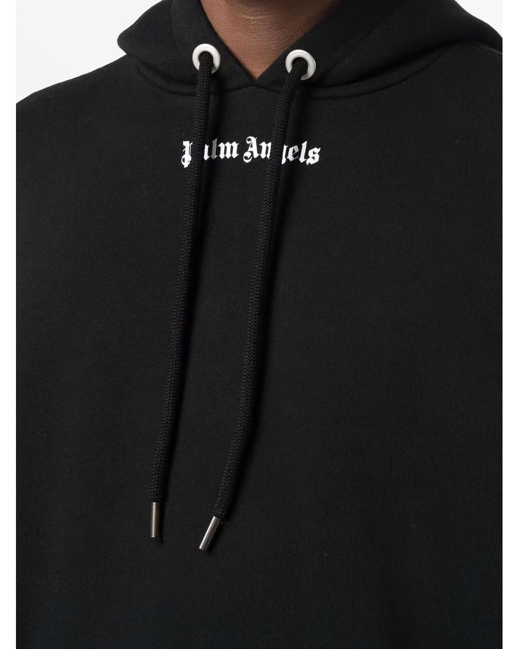 Palm Angels Logo Hoodie Black for men