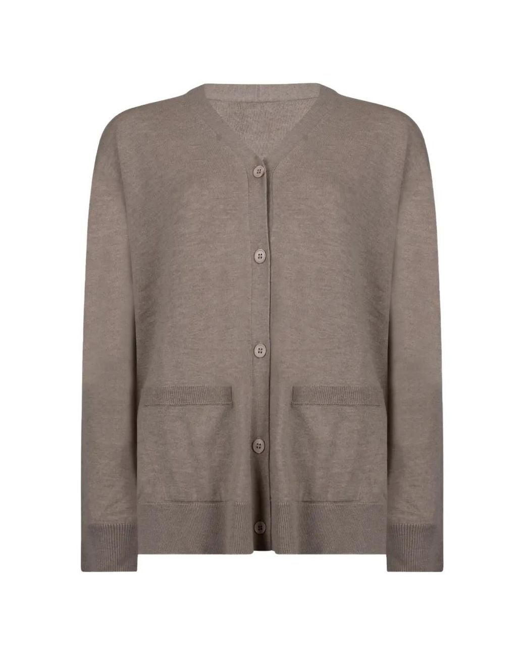 Max Mara Brown V-Neck Cardigan