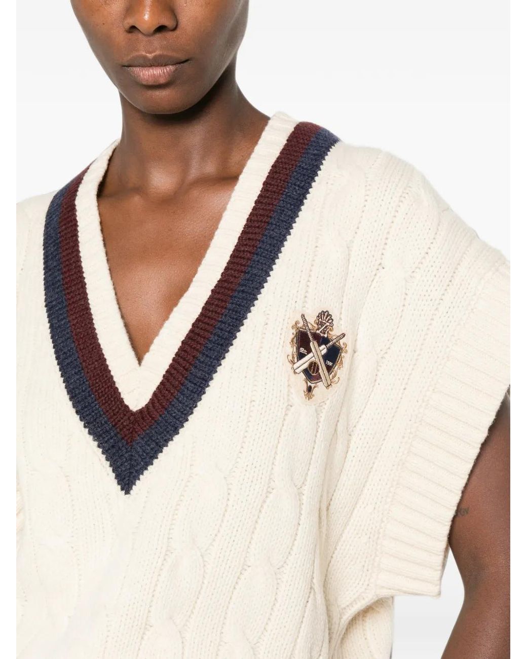 Zimmermann Natural Valiant Cable Knit Vest