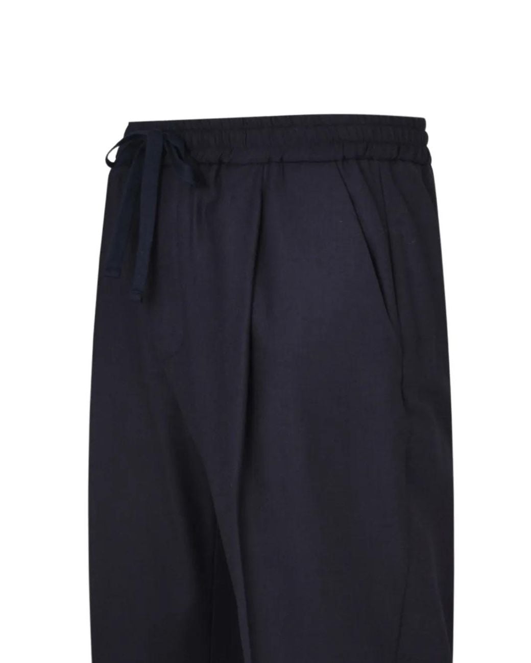 Altea Blue Drawstring Pleated Trousers for men