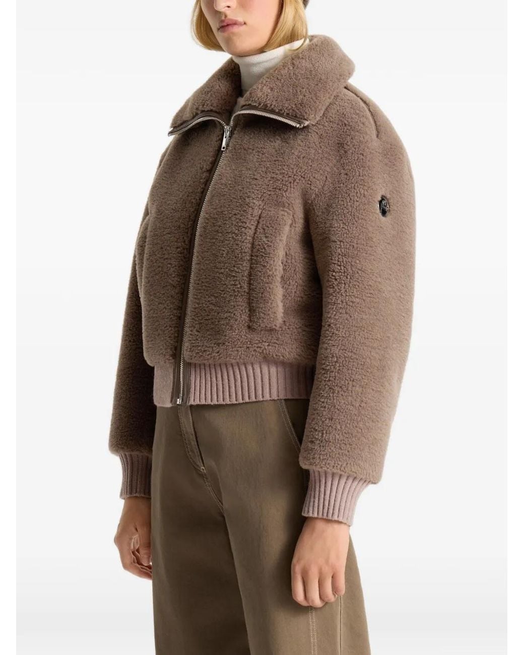 Fusalp Brown Melsy Fleece-Texture Jacket