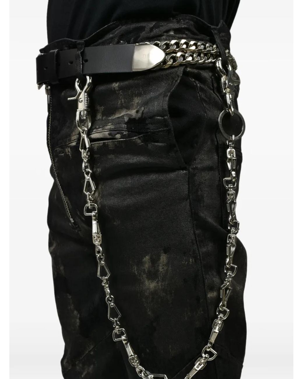 FILTH White Geometric-Link Chain