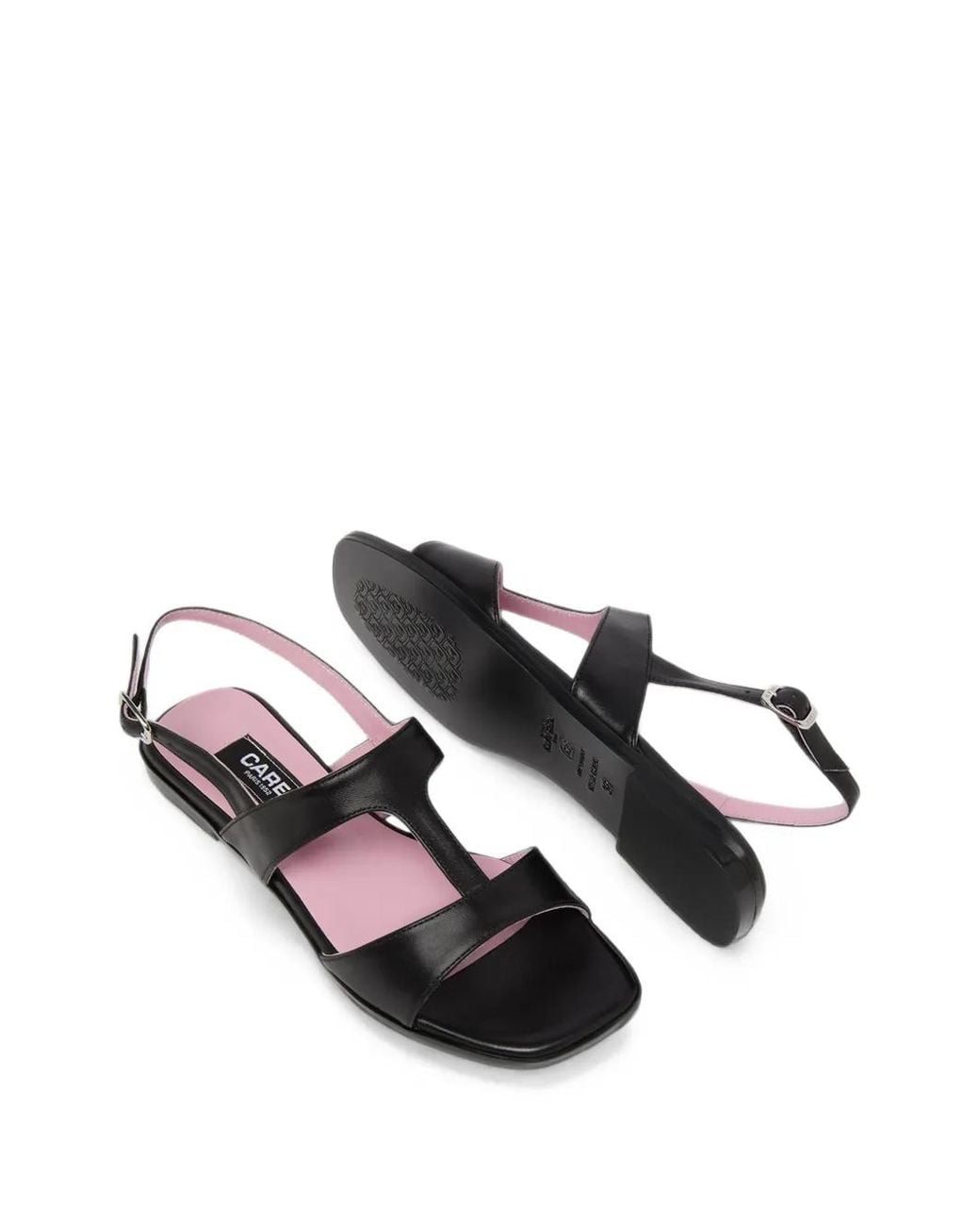CAREL PARIS White Roma Leather Sandals
