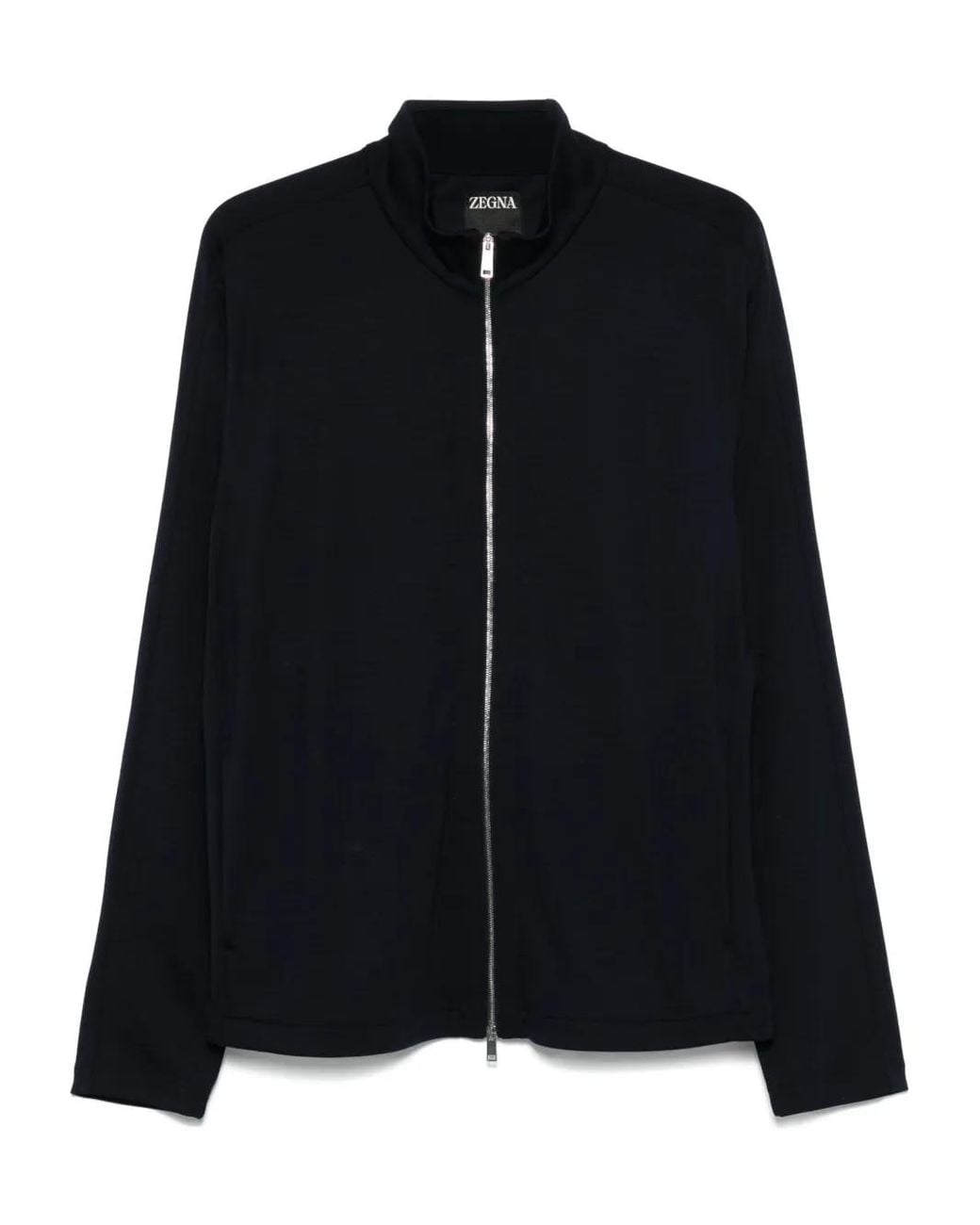 Zegna Black Zip-Up Sweatshirt for men