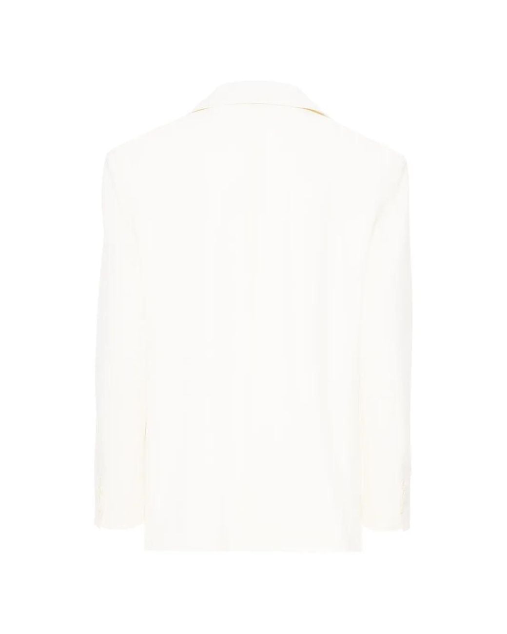 MEDEA White Single-Breasted Blazer