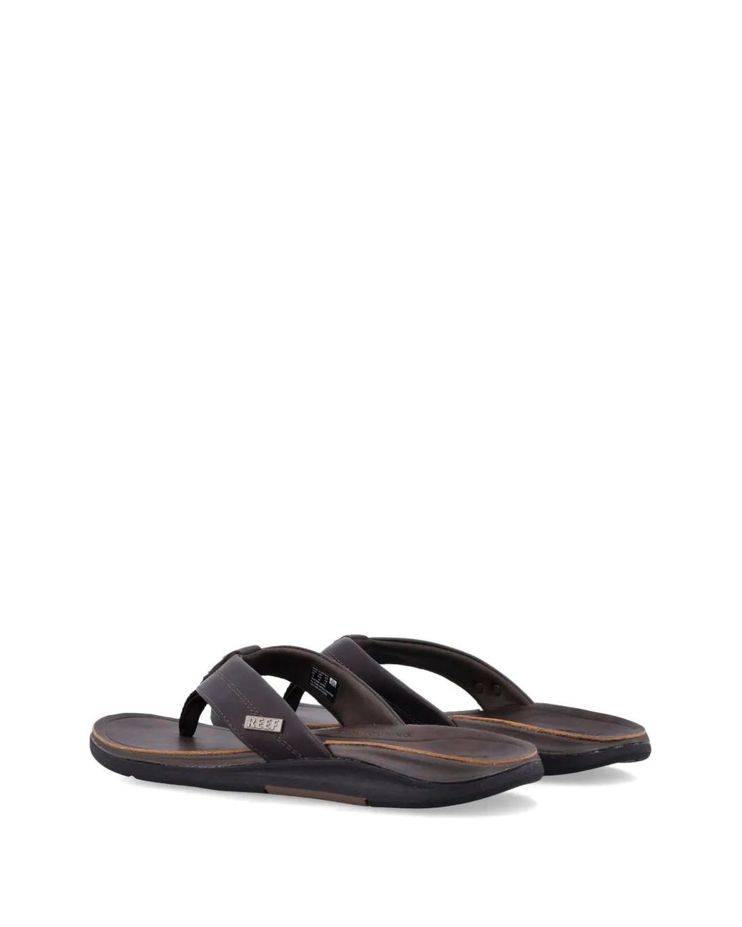 Reef White Offshore Logo-Plaque Flip Flops for men