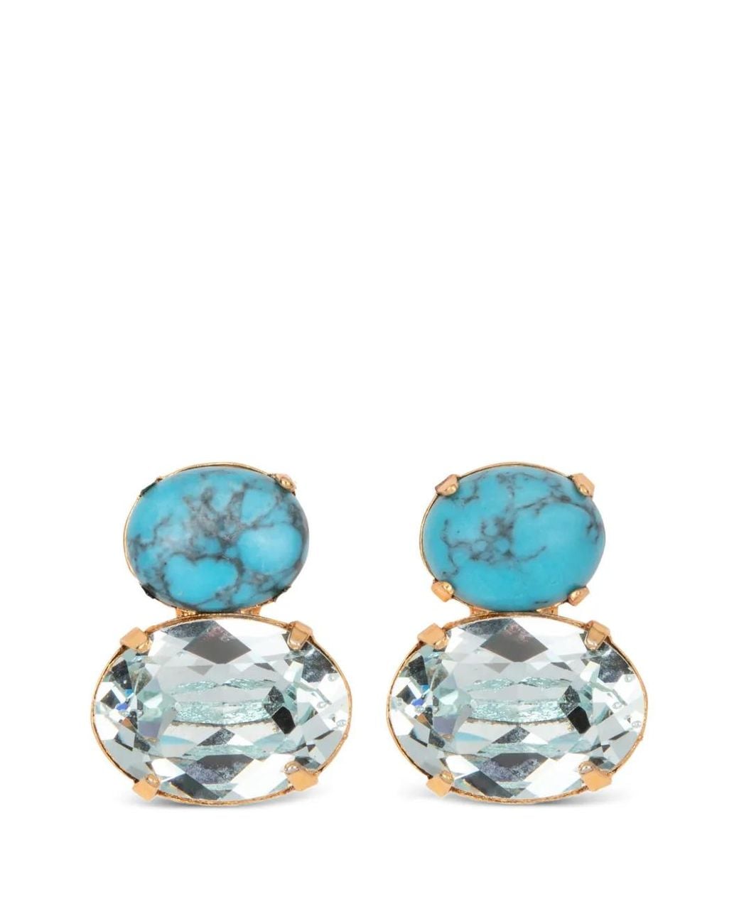 Jennifer Behr Blue Yvette Crystal-Embellished Earrings