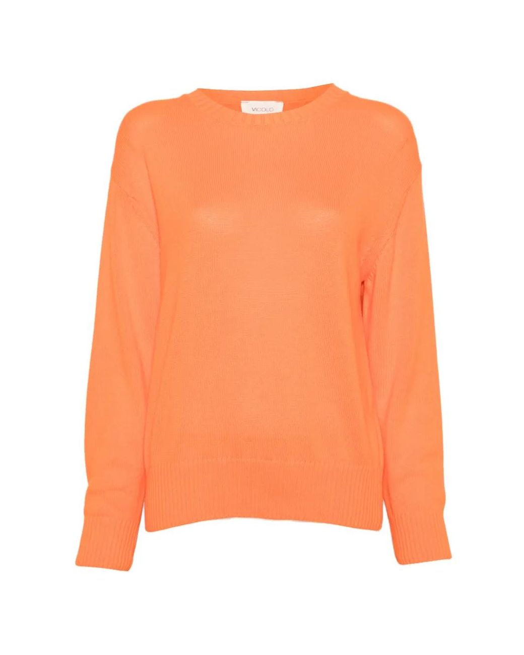 Pull À Bords Côtelés ViCOLO en coloris Orange