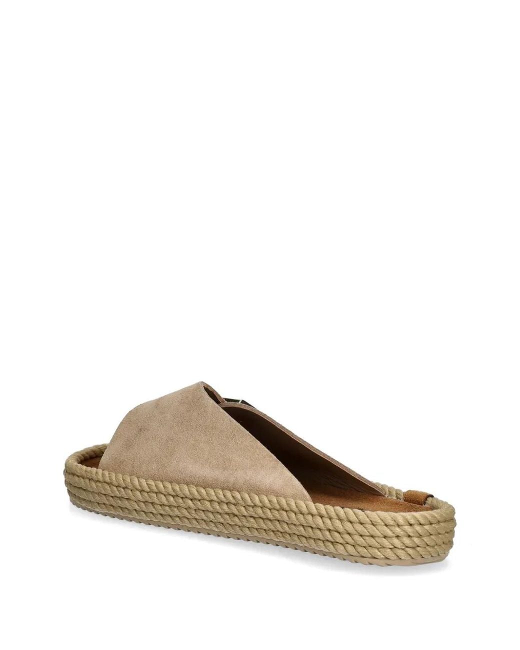 Bohonomad Brown Buckle-Detail Rope-Trim Espadrilles