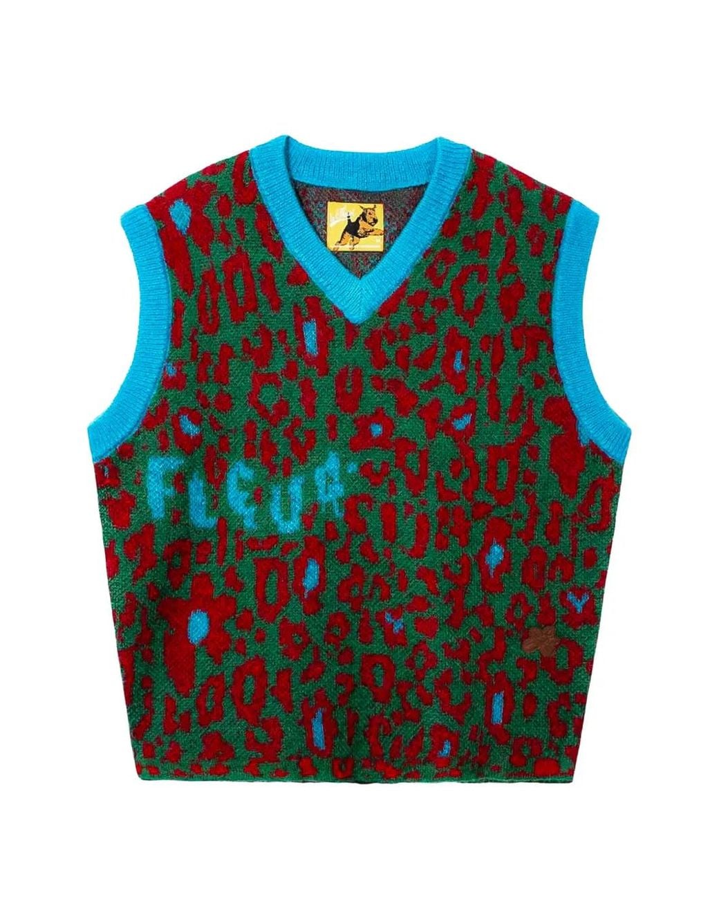 GOLF le FLEUR Blue Fleur Camo Sleeveless Sweater for men