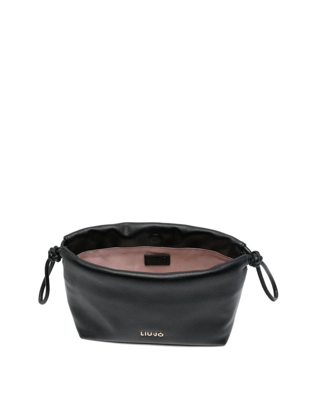 Liu Jo Black Chain-Strap Drawstring Shoulder Bag