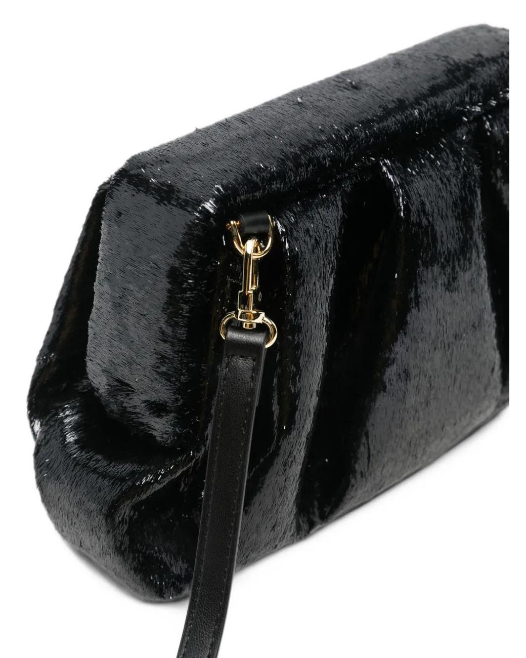 THEMOIRÈ Black Athena Faux-Fur Clutch Bag