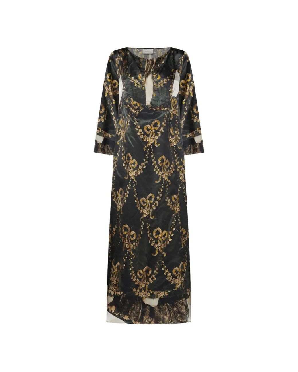 Pierre Louis Mascia Black Mutka Maxi Dress