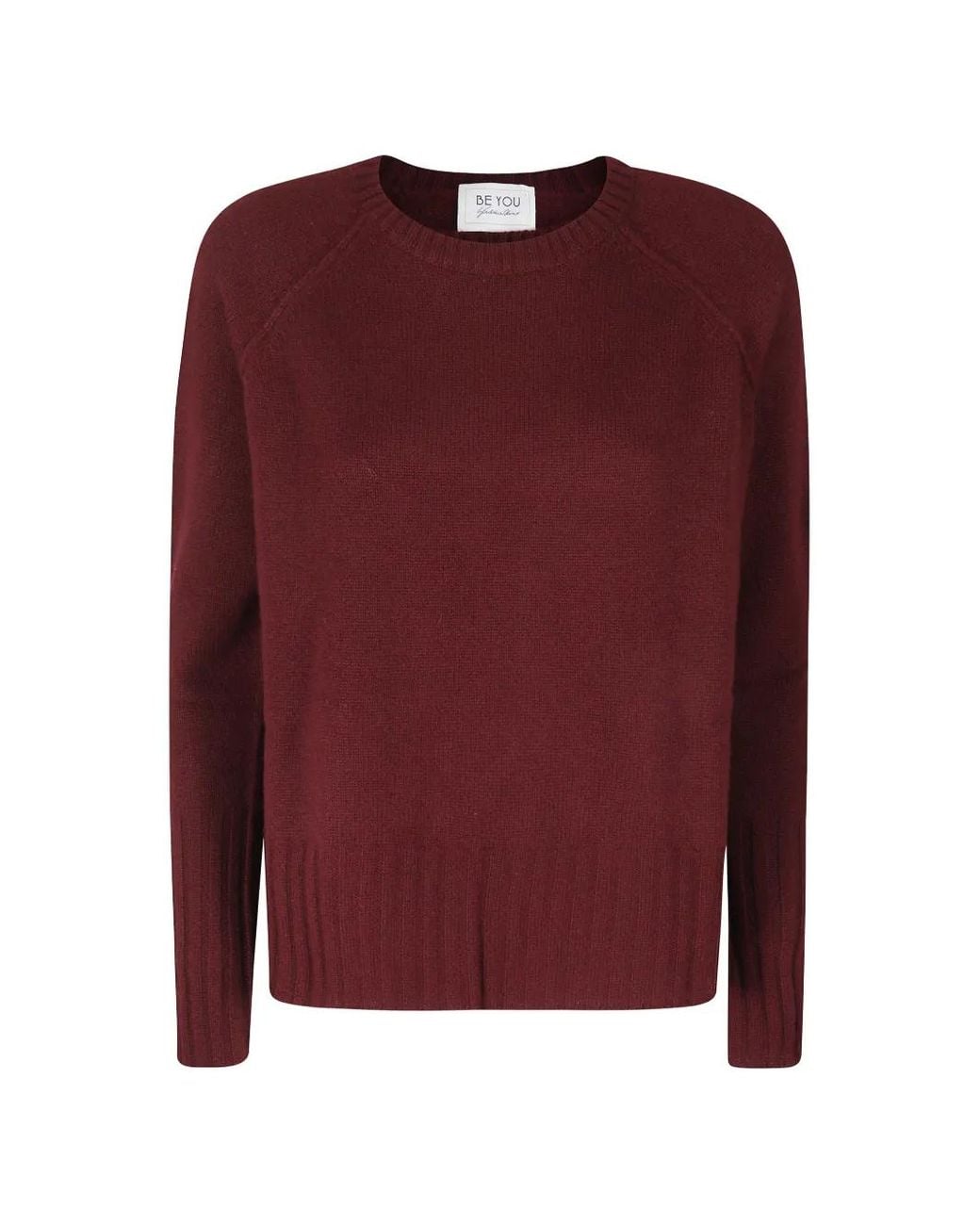 Be You Purple Raglan-Sleeve Crew-Neck Sweater