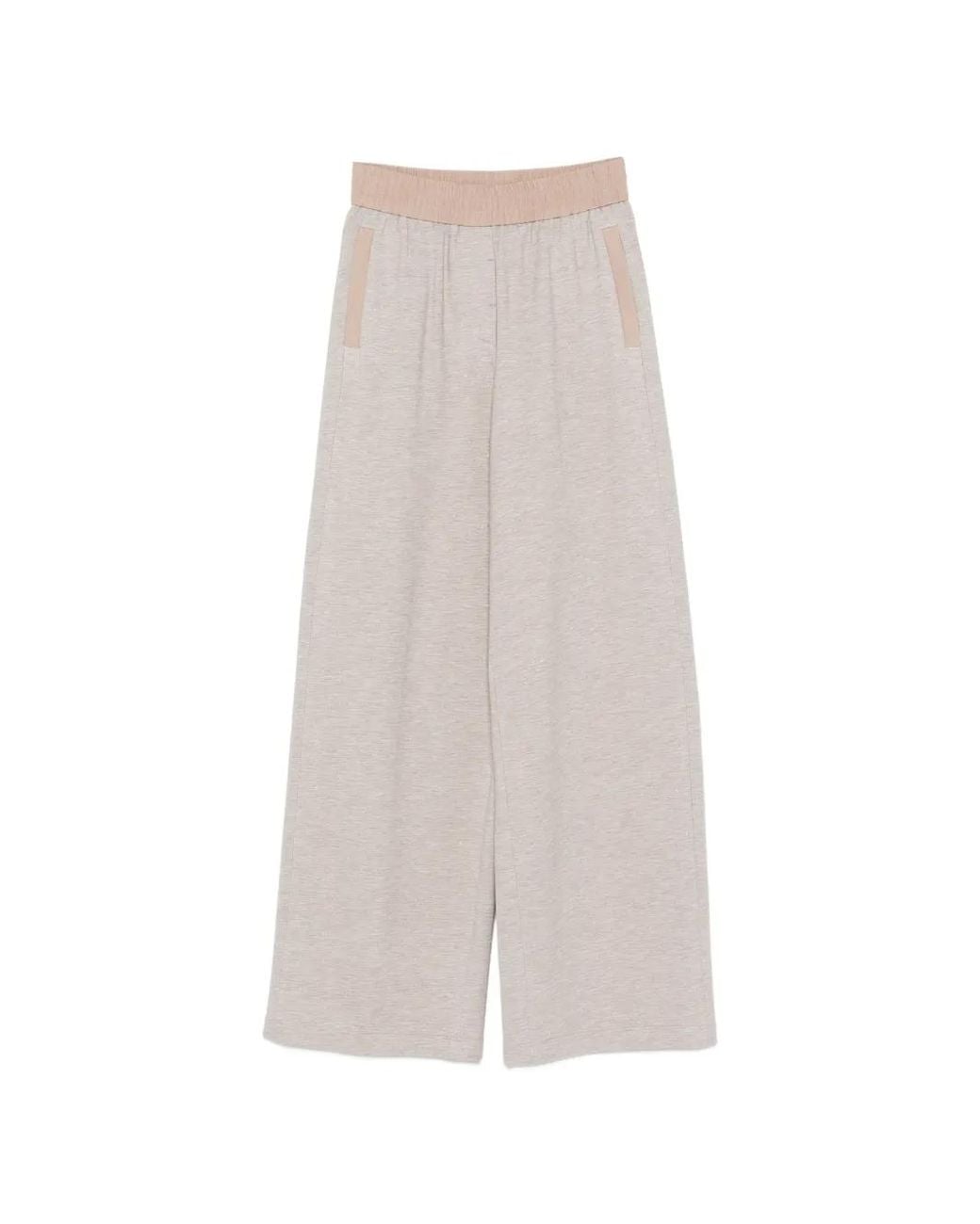 Peserico White Elasticated-Waistband Track Pants