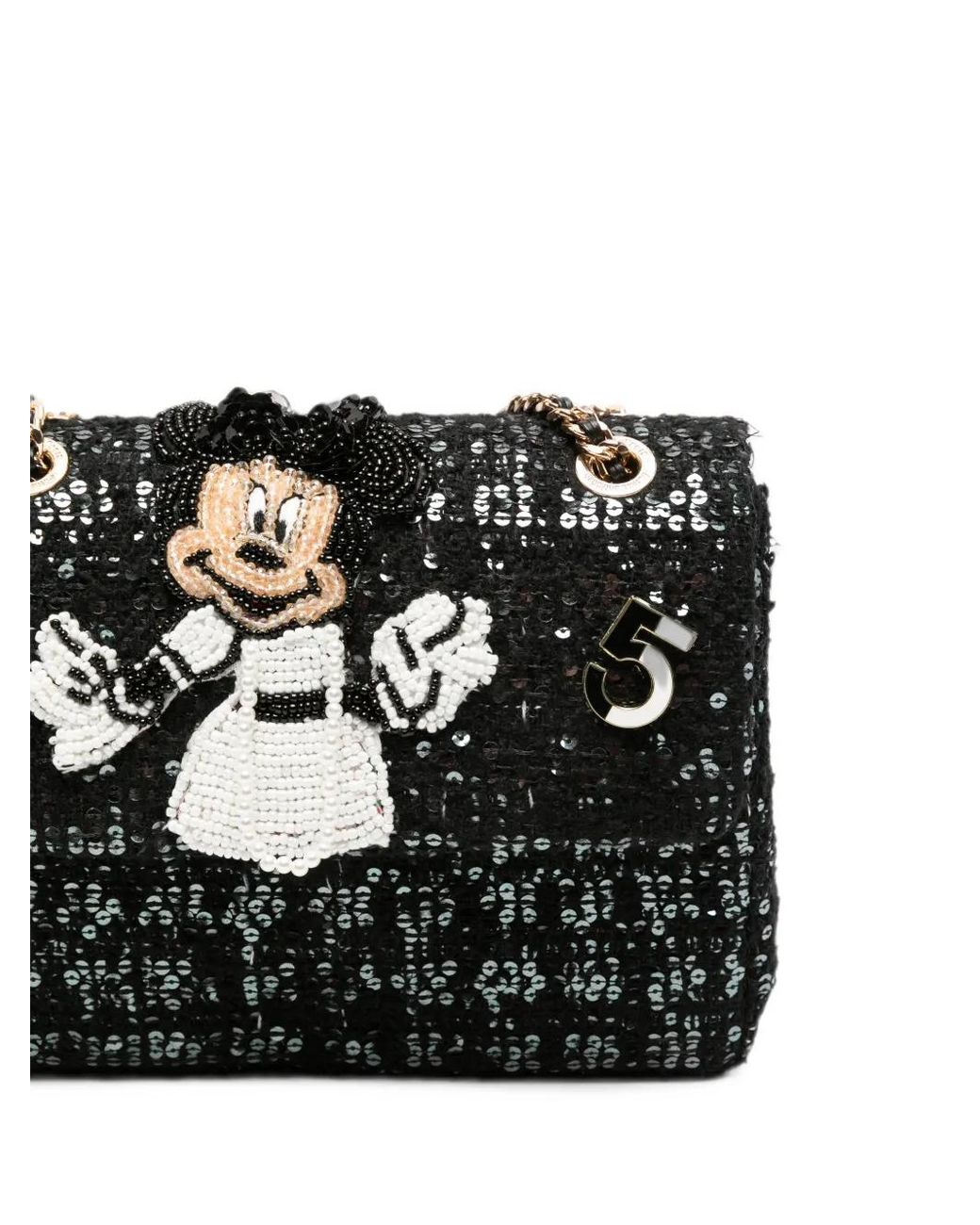 MINIME White Sequin-Embellished Shoulder Bag