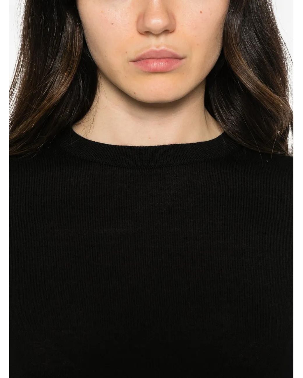 Gant Black Crew-Neck Long-Sleeve Sweater