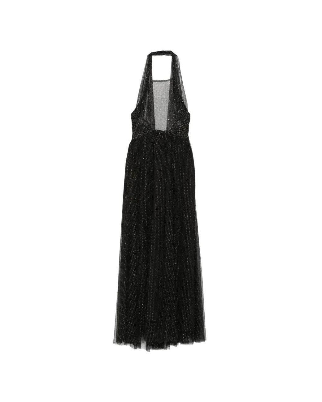 Twinset Black Halterneck Maxi Dress