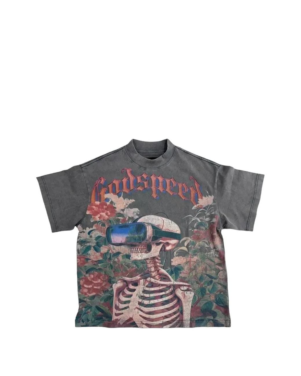 Godspeed Gray Vision Pro Graphic-Print T-Shirt for men