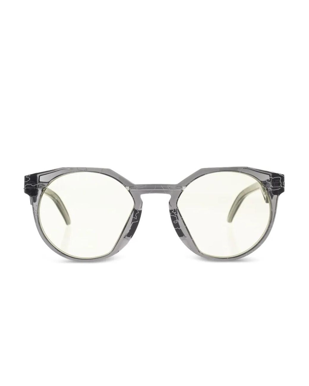 Oakley Gray Marble-Effect Round Sunglasses for men