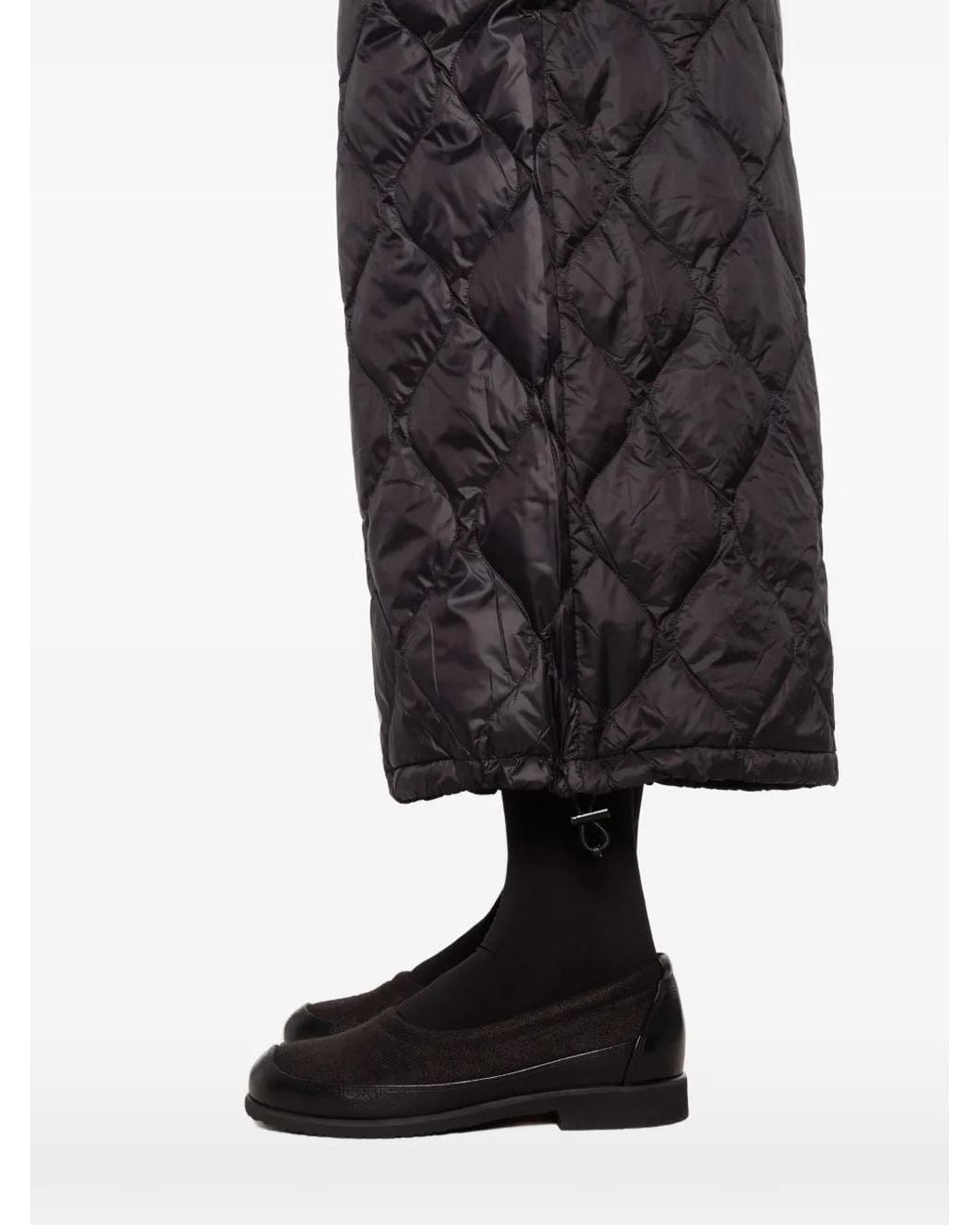 Taion Gray Quilted Cropped Trousers